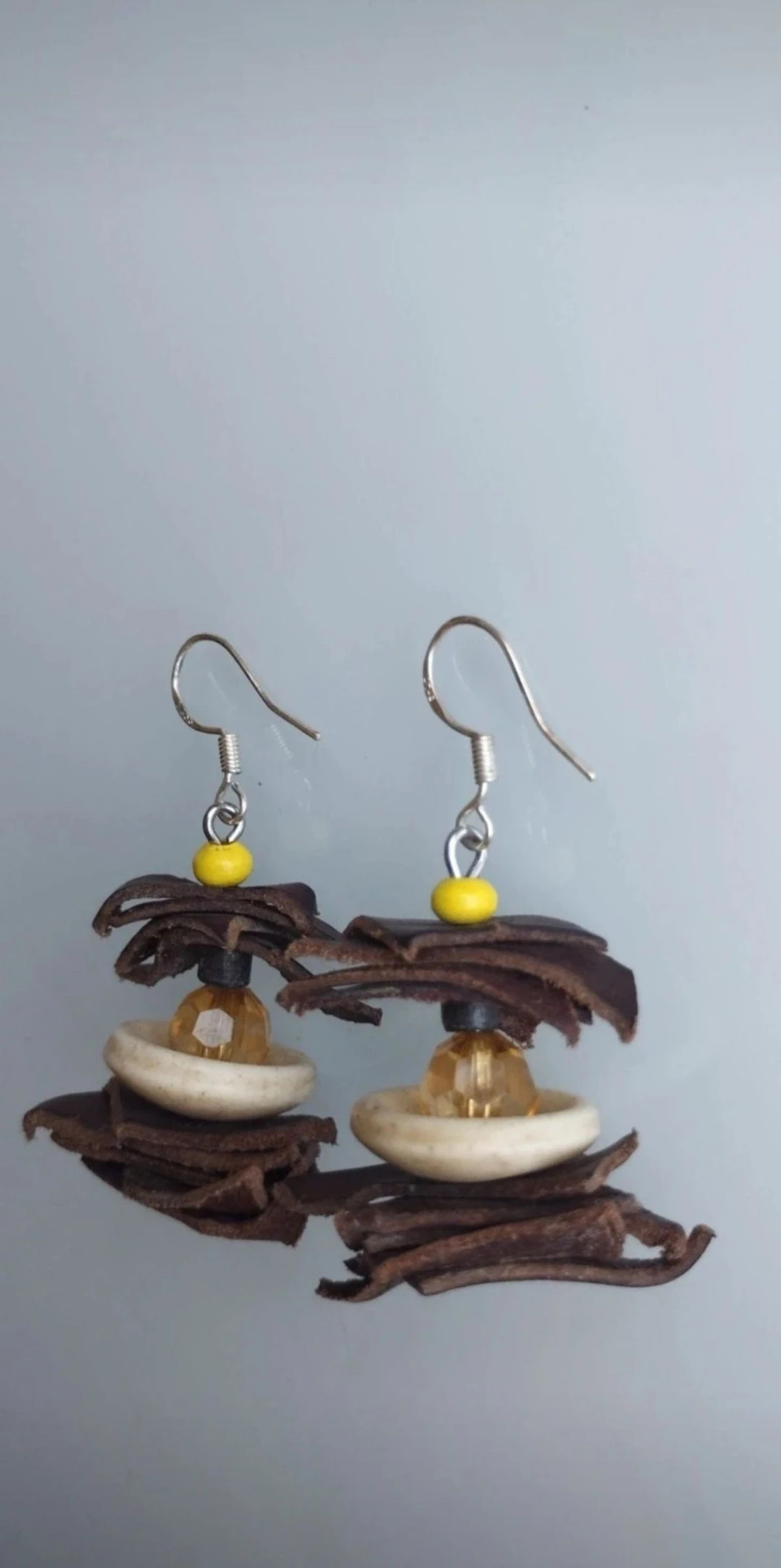 🐂🦴🪵🌟Lindos Pendientes de Cuero, Hueso y Madera🌟🪵🦴🐂 – photo 2